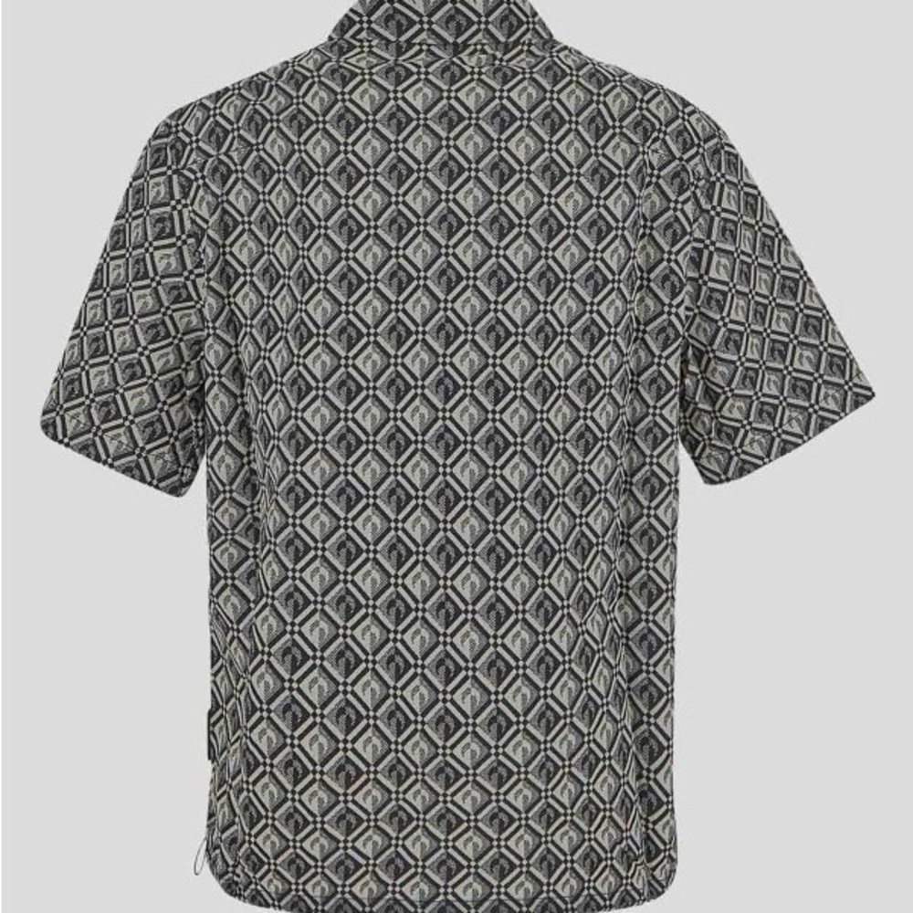 Marine Serre Zephyr Diamond-pattern Moon shirt sz Large - Picture 2 of 7
